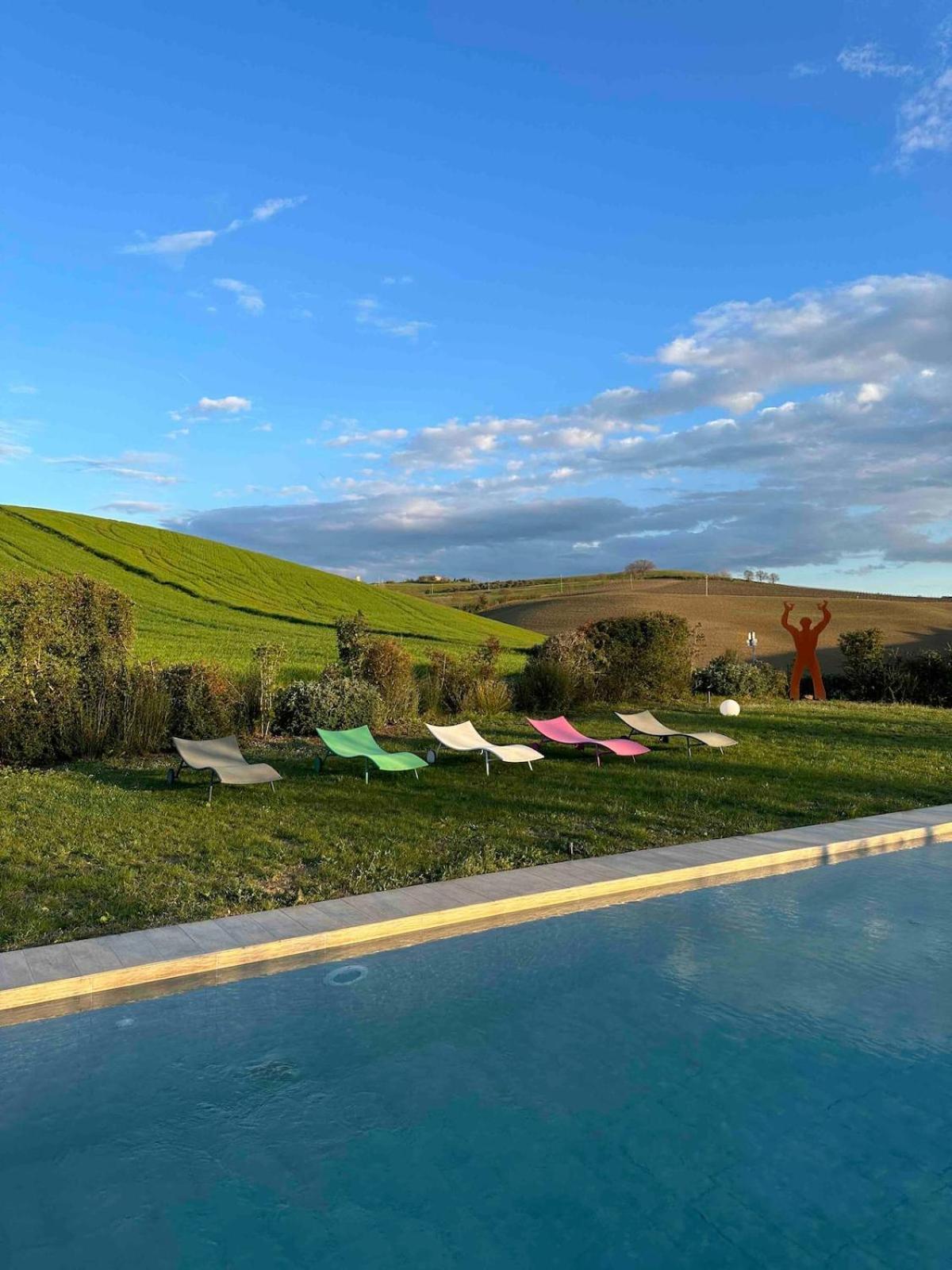 Villa Il Giardinello Montalcino Bagian luar foto